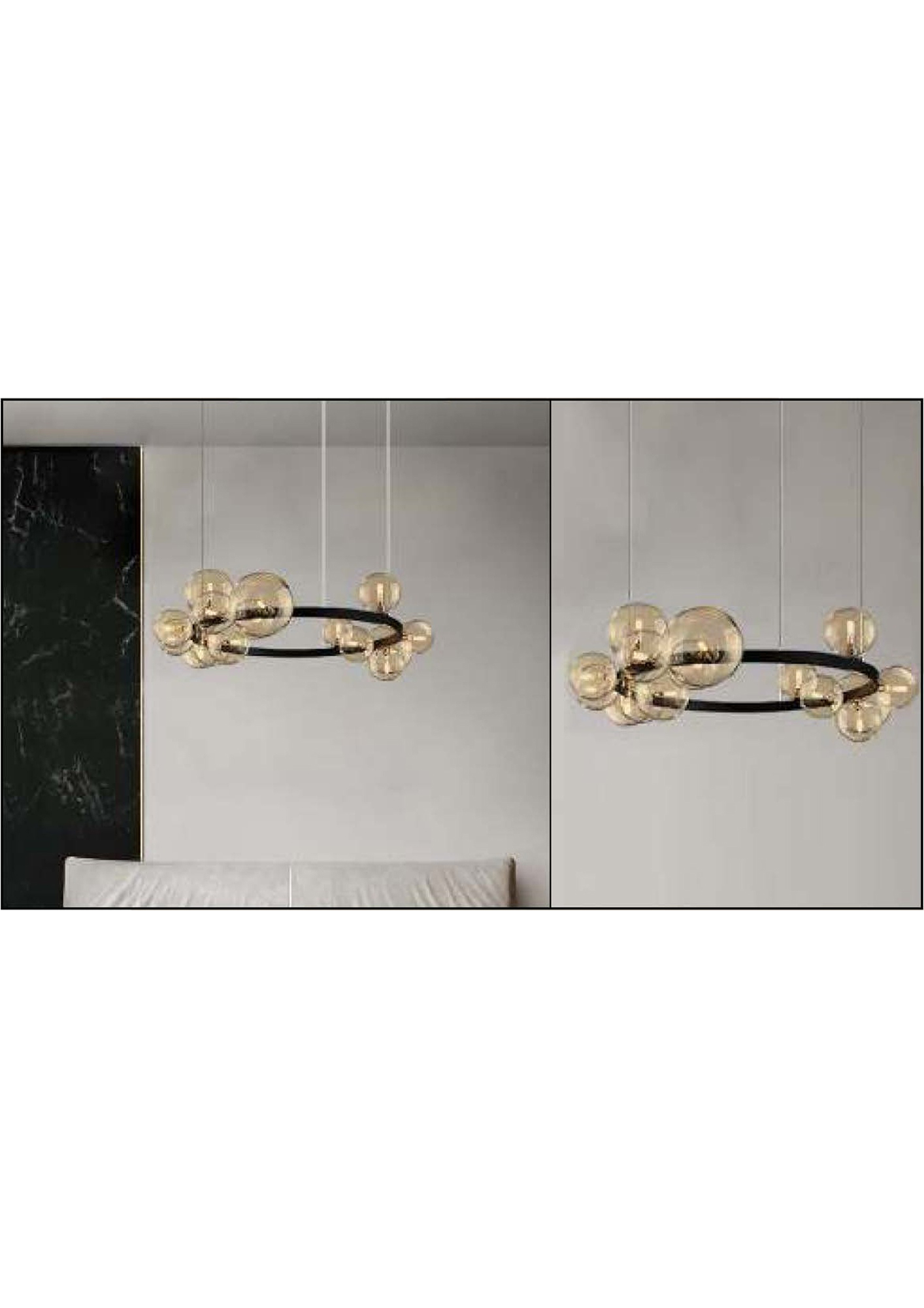 Beyond Lights - Glass Cluster Chandelier- GL